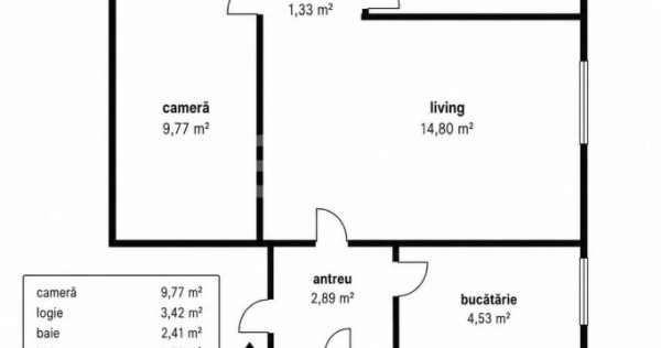 Apartament 3 camere | 47 mp + logie 3 mp | Renovabil | Manas