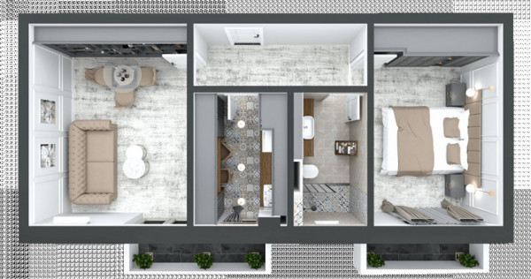 Apartament 2 camere decomandat bloc nou Kaufland-Pacurari