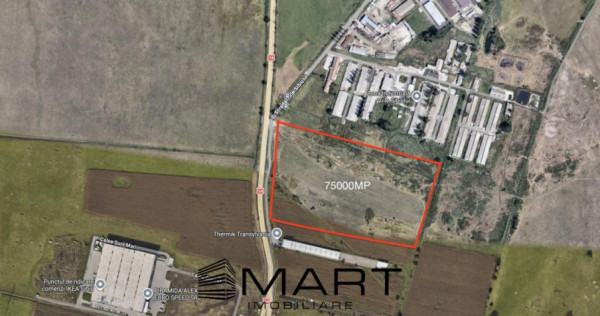 Teren intravilan 75000mp cu PUZ zona Viile Sibiului DN14