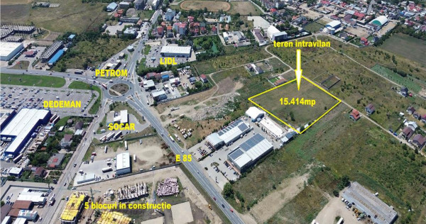 Teren intravilan Rezidential 15300mp zona Obor - str Tisa