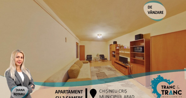 Apartament cu 2 camere în Chișineu Criș (ID:27488)