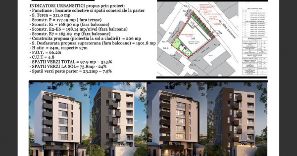 Apartament 3 camere cu terasa Ultracentral Spațios Eminescu