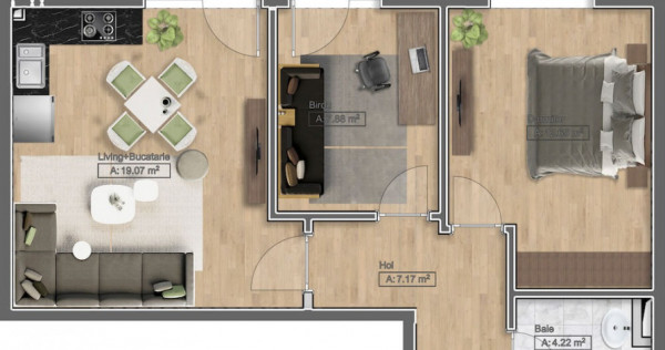 Apartament 3 camere pentru tine si familia ta! 65 964 Euro + TVA