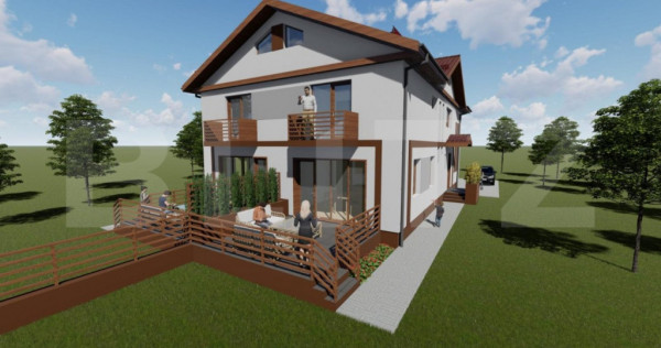 Duplex 4 camere, 140 mp utili, suprafata teren 300 mp, Giroc