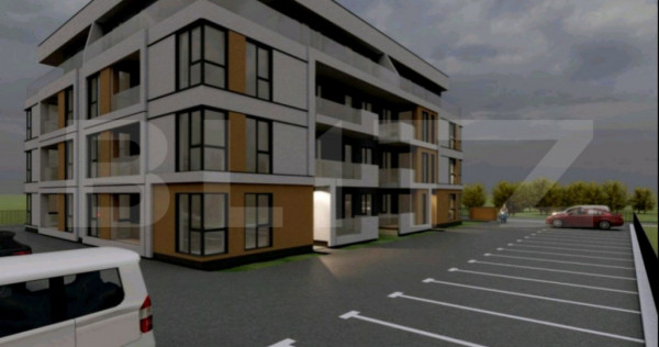 Apartament de 2 camere, 52mp utili, gradina 19 mp, zona Toro