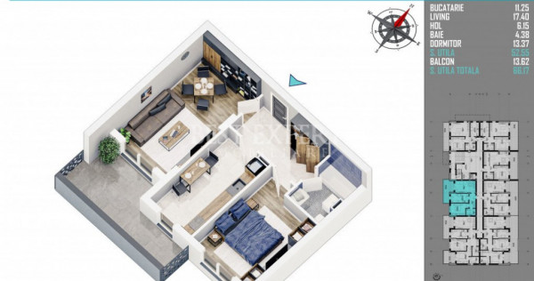 Ideal Investitie Apartament Modern cu 2 Camere zona Pallady