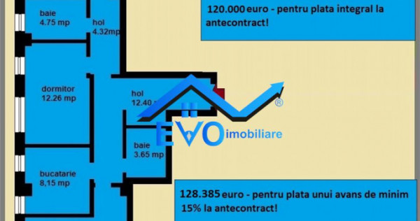 Apartament 3 camere, 85,55 mp, decomandat, de in Galata Ias