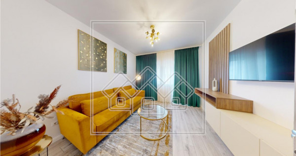 Ap. NOU - 2 camere, balcon, mobilat, utilat | finisaje LUX