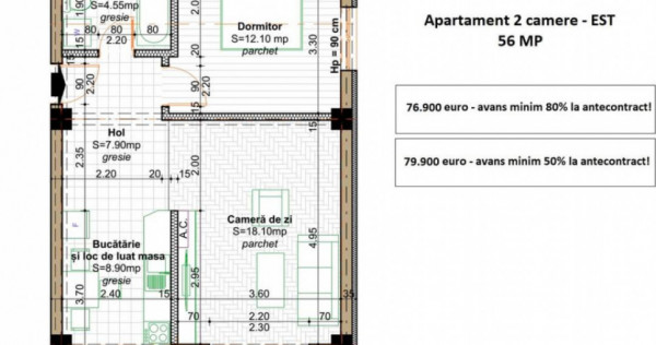 COMISION 0% ! 2 CAMERE BLOC NOU