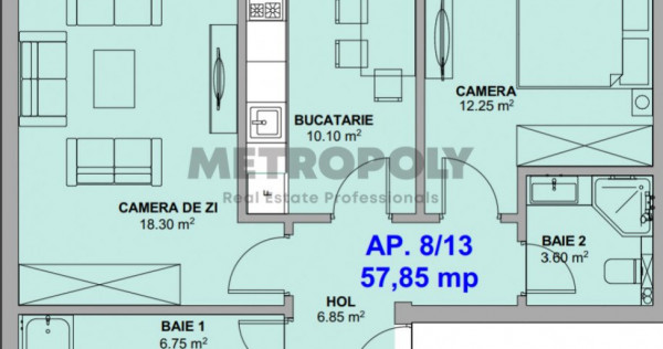 Apartament 2 camere nou,la cheie Doamna Stanca ,predare imed