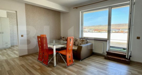 Apartament de 2 camere, 40mp, parcare, terasa 46mp, zona Ter