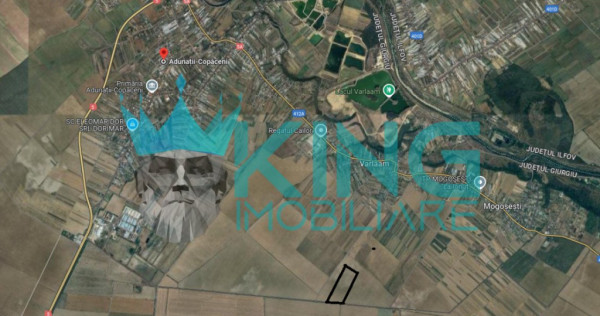 Teren 15.205mp | Deschidere 62ml | Adunatii Copaceni
