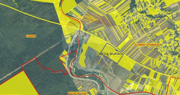 VANZARE Teren Autostrada A1 Floresti Stoenesti/Giurgiu