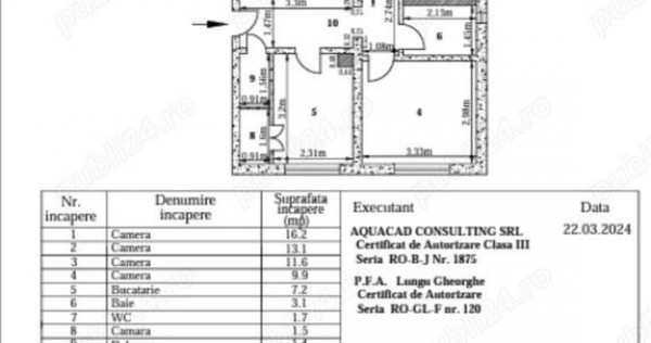 Apartament cu 4 camere, etaj 1 - Tiglina 1, Full House