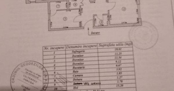 APARTAMENT 4 CAMERE DECOMANDAT-CENTRALA PROPRIE-FINISAT-PANT