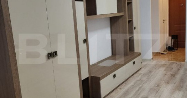 Apartament cu o camera, 28 de mp, mobilat ulitat, zona Manas