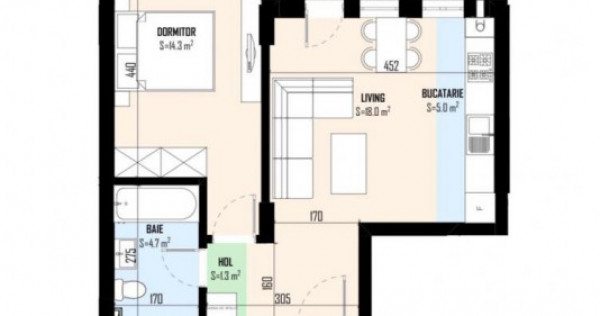 Safirului Apartament 2 camere Direct Dezvoltator