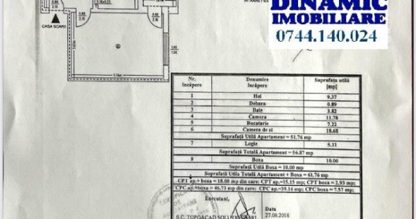 Ap. 2 cam., etaj 1, Precista, Preț : 69.000 €