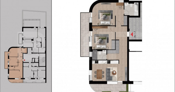 Apartament Deosebit, 83,36mp, Bloc Nou