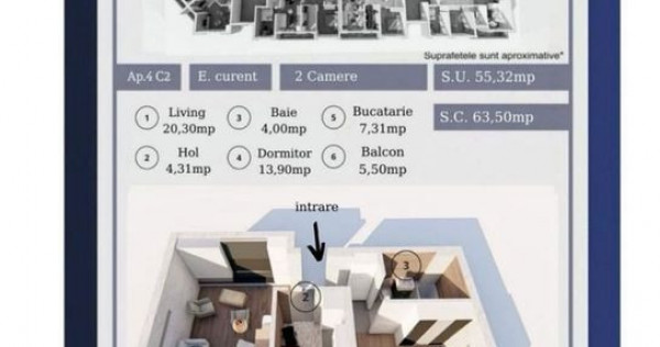 2 camere| Decomandat| langa STB 241-10min metrou Ap.Patriei