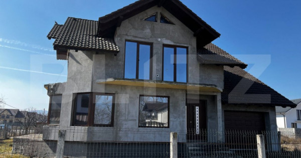 Casă semifinisată, 6 camere la 5 Km de Beclean