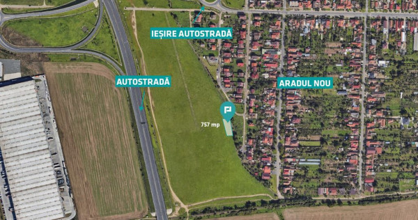 Teren cu PUZ servicii comerciale Aradul Nou