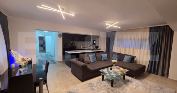 Apartament cu 3 camere, decomandat, mobilat/utilat, 94 mp, z