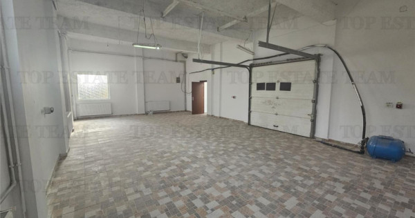 Cladire 9 incaperi (300mp utili) cu hala productie si depozi