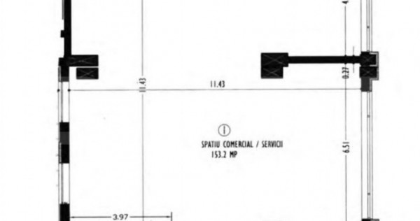 Spatiu comercial, 153 mp, zona strazii Fabricii