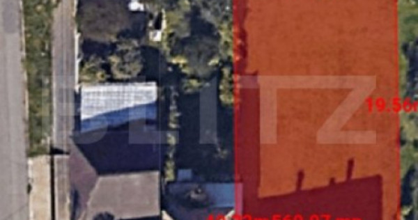 Exclusivitate! Teren autorizabil 560 mp, casa individulala,
