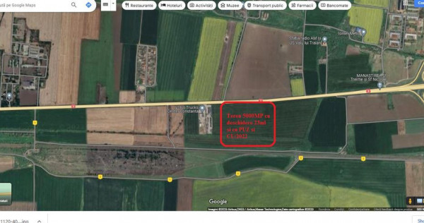 Teren spațiu depozite/producție/service cu PUZ și CU