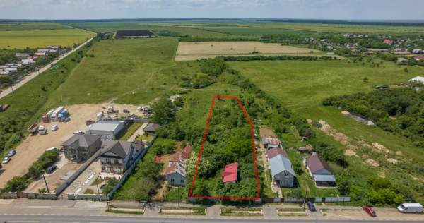 BILCIURESTI - TEREN CONSTRUCTII 3294 MP, FRONT 21 M !