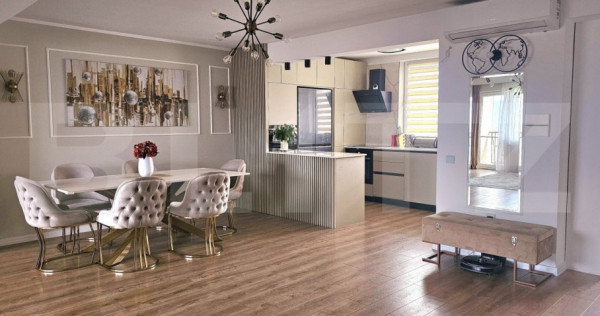 Apartament cu 4 camere, 121 mp utili, 3 parcari, sala fitnes