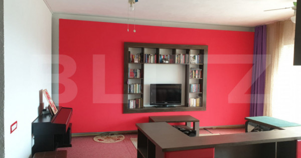 Apartament 3 camere, 80 mp, 2 terase mari, mobilat complet,