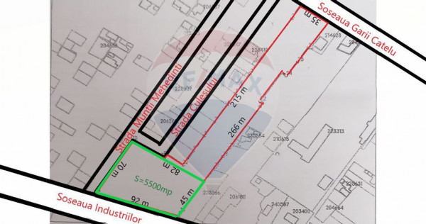 Teren constructii, 11923 mp, Soseaua Garii Catelu