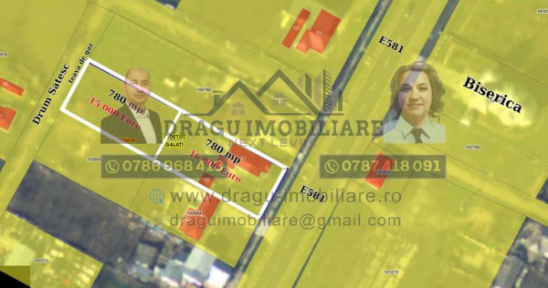 Teren 780 mp/ Berheci, Jud. Galati/ la DN Tecuci-Barlad