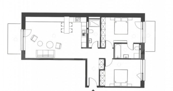 Comision 0 ! Somesului 15 | 3 camere Finisat | Semicentral |