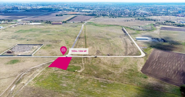 Oportunitate – Teren industrial 1.926 mp lângă Centur...