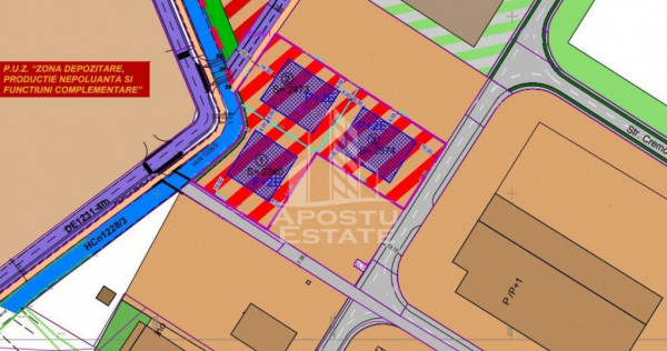 Teren 2340 mp , destinatie depozitare, service auto, Sagu...