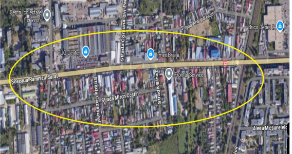 Zona TUG center-IRMEX suprafata 541 mp cu 14m deschidere