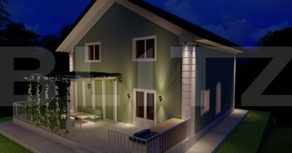 Casă modernă - teren 500 mp - independent energetic - fina