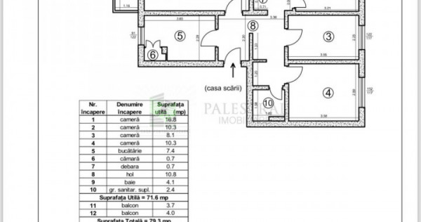 Apartament 4 camere Scriitorilor decomandat,155000 Euro