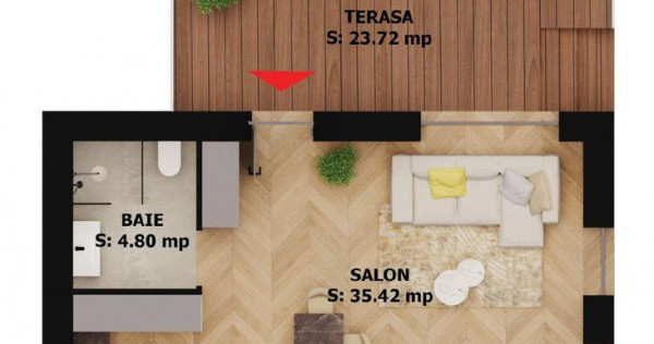 Apartament nou, 2 camere, 184 000 Euro. Comision 0.