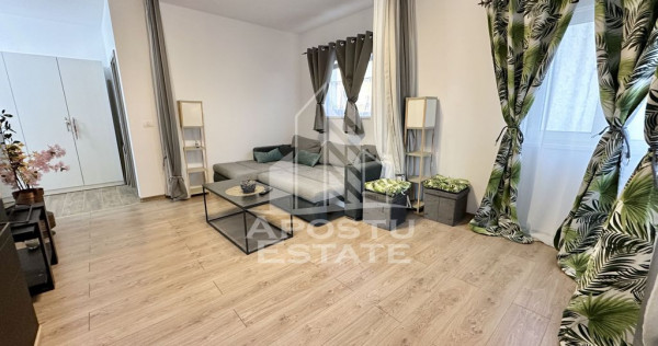 Apartament cu o camera mobilat, la etaj intermediar in Gi...