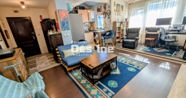 Apartament 3 camere 2 băi 55 mp mobilat utilat, Minerva - A