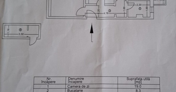 Apartament 2 camere Vest-decomandat-cu boxa cu acte!