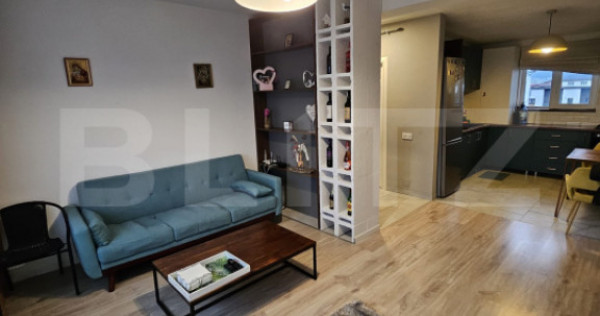 Apartament semidecomandat cu 3 camere, 61 mp utili, parcare,