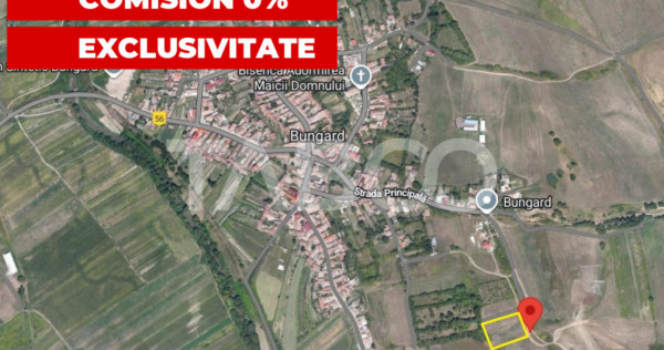 COMISION 0% Teren intravilan de vanzare 423 mp Bungard