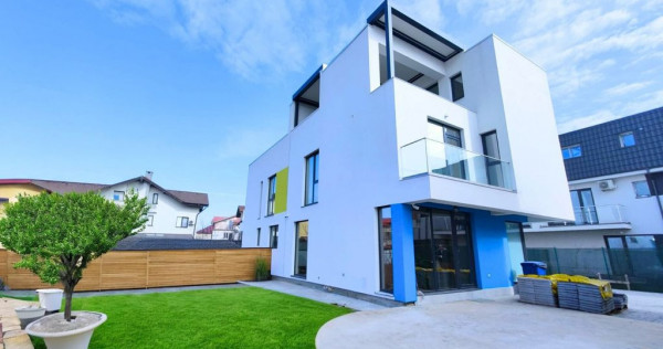 Vila indiv-stil medit.,2parcari,curte/centru Popesti-Leor...