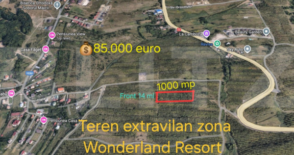 Teren extravilan, 1000 mp - zona Wonderland